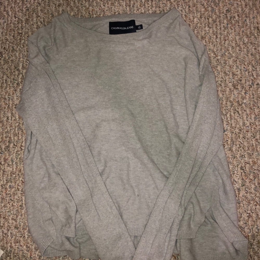 Gray Calvin Klein sweater
